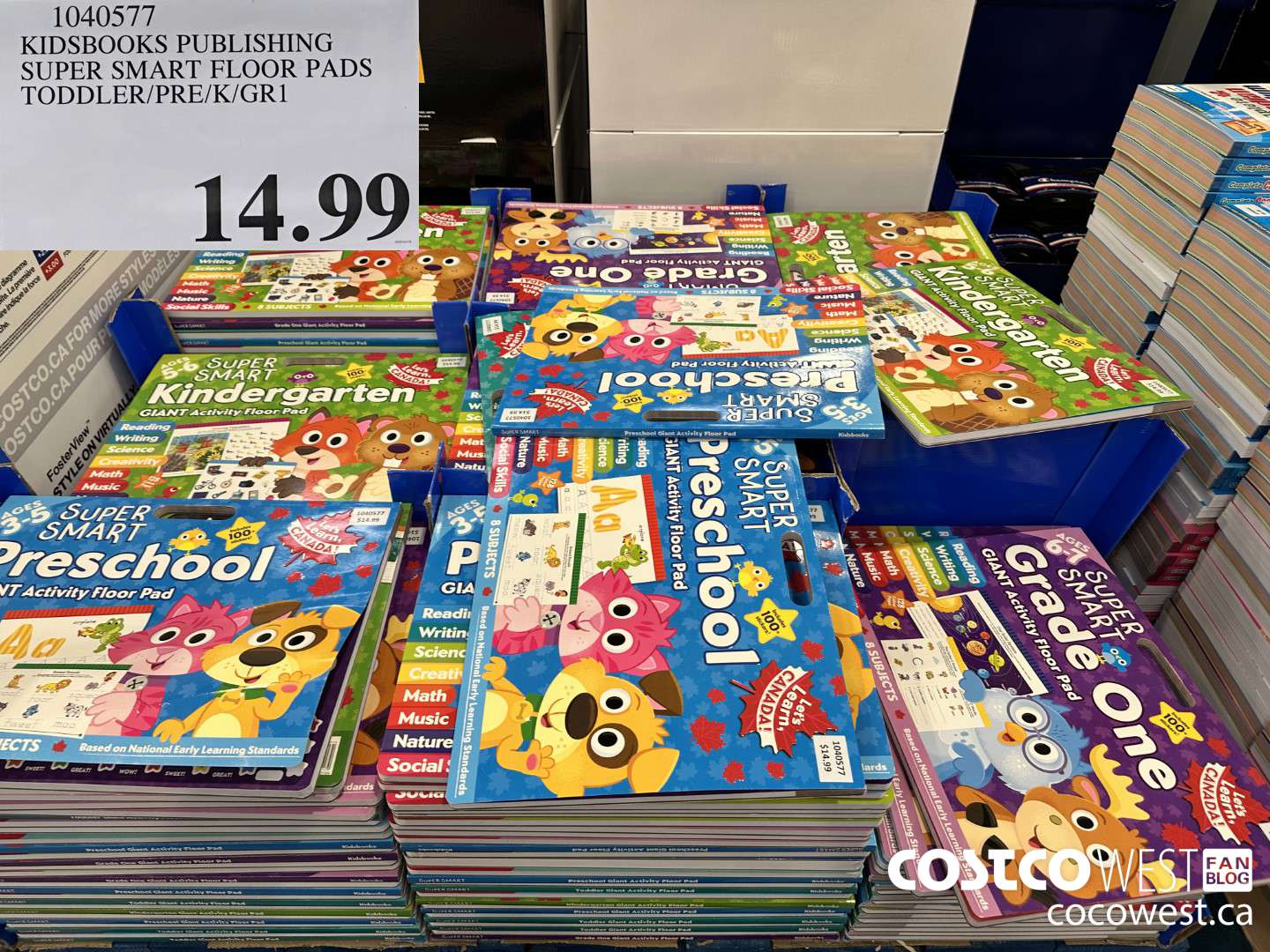 1040577 SUPER SMART FLOOR PADS PRESCHOOL/KINDERGARTEN FIRST GRADE/TODDLER $14.99