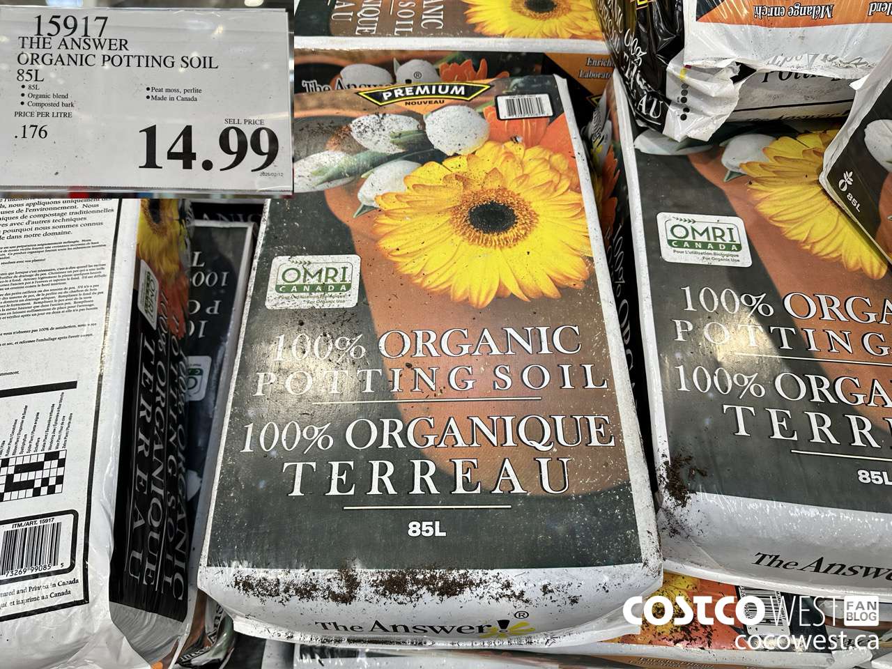 15917 THE ANSWER ORGANIC POTTING SOIL 85 L $14.99