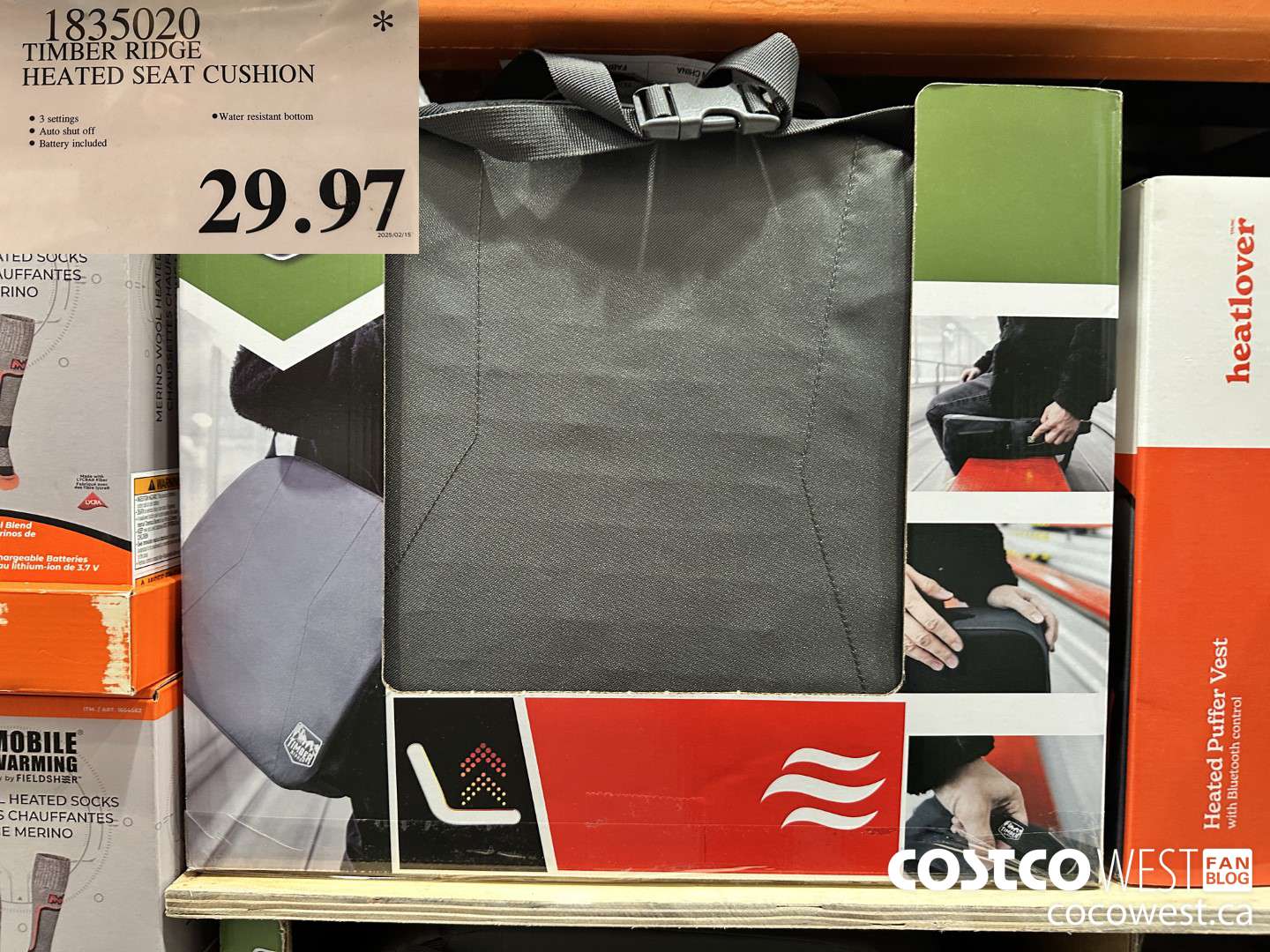 1835020 TIMBER RIDGE HEATED SEAT CUSHION $29.97