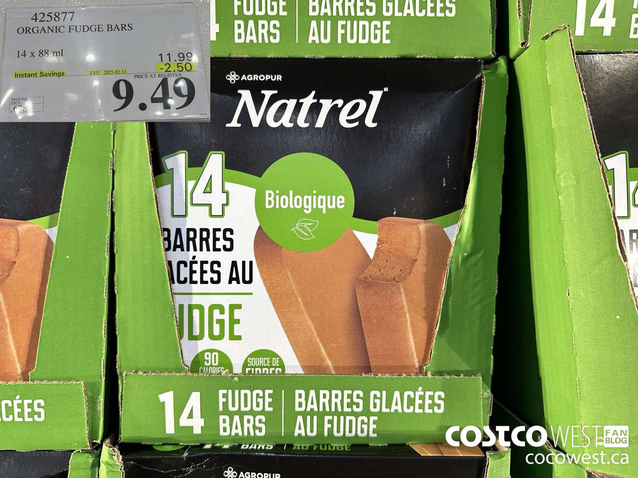 425877 TRADITIONS ORGANIC FUDGE BARS 14 COUNT ($2.50 INSTANT SAVINGS EXPIRES ON 2025-02-11) $9.49