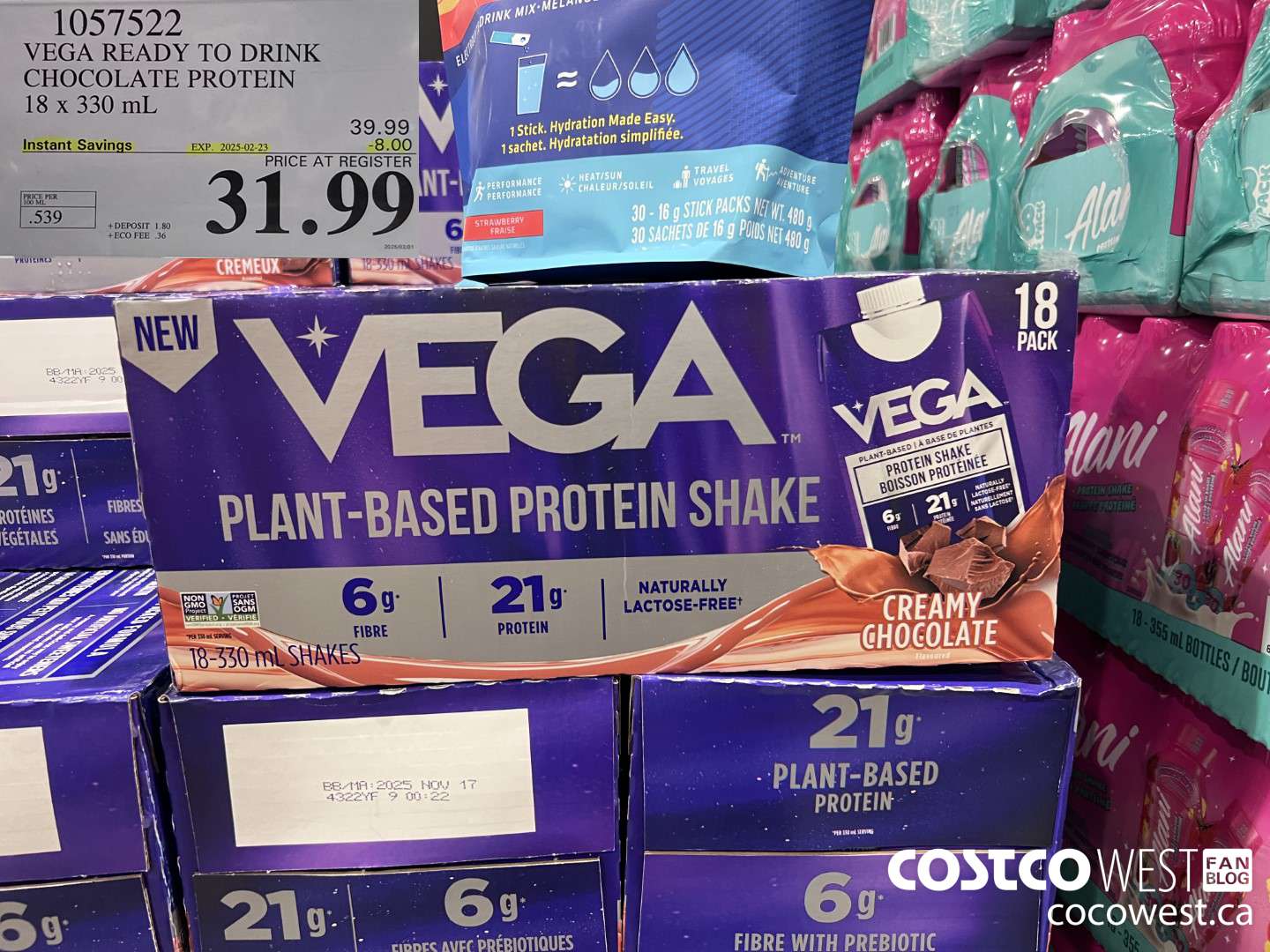 1057522 VEGA READY TO DRINK CHOCOLATE PROTEIN 1 X 330ML ($8.00 INSTANT SAVINGS EXPIRES ON 2025-02-23) $31.99