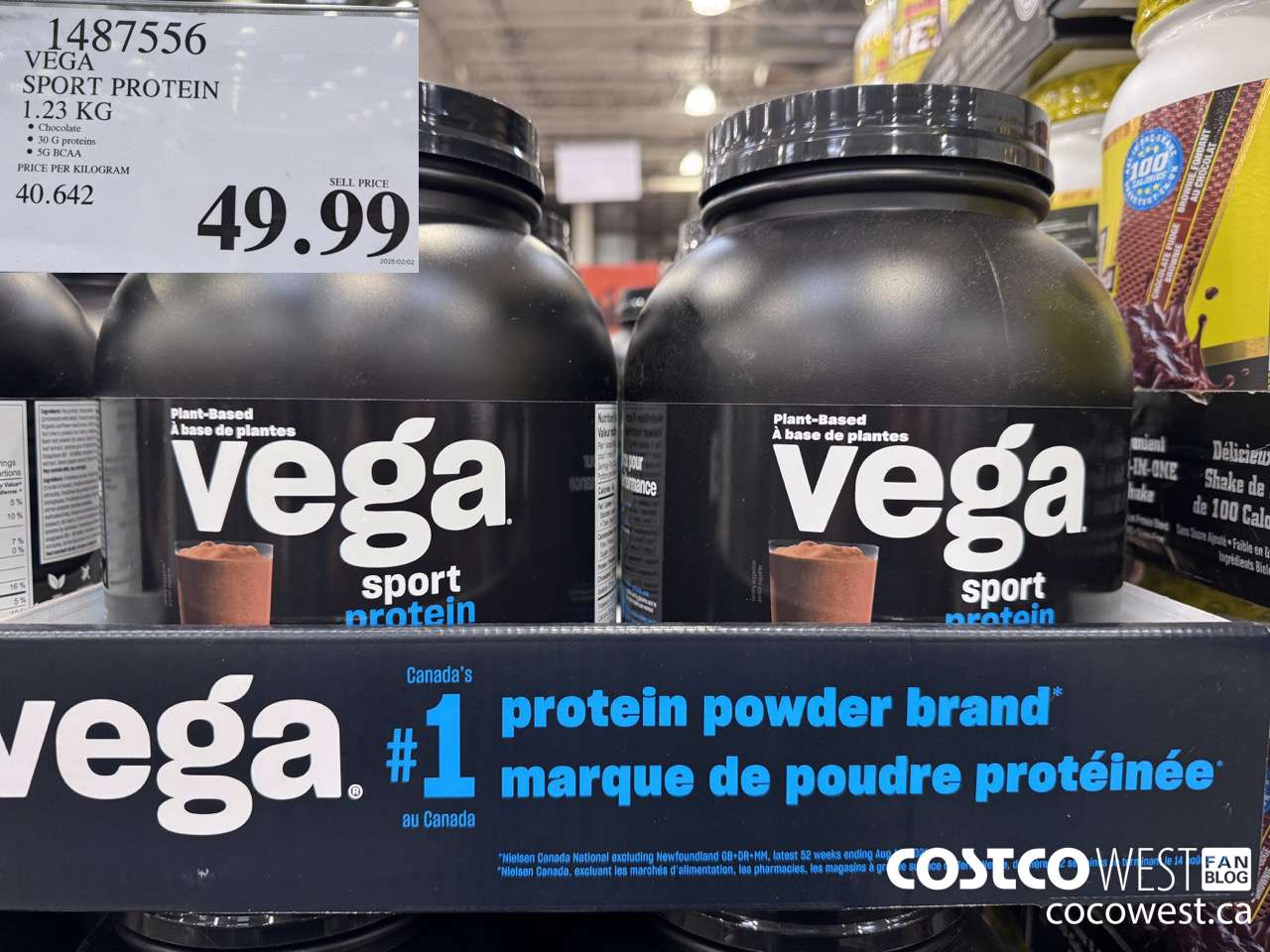 1487556 VEGA SPORT PROTEIN 1.23 KG $49.99