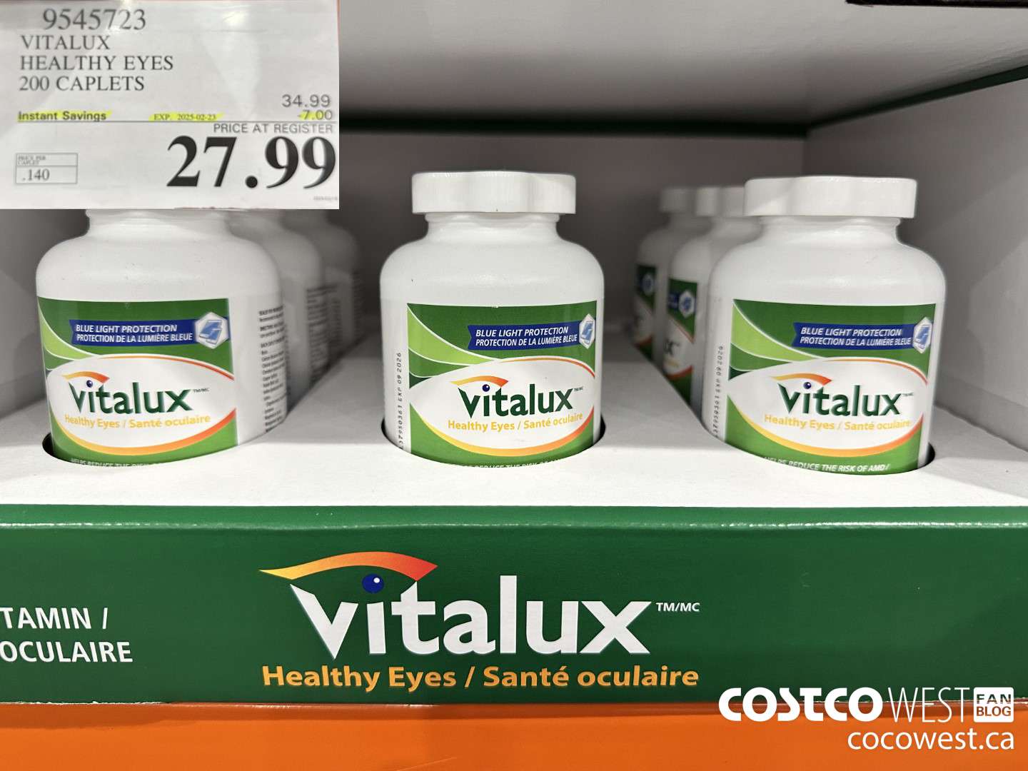 9545723 VITALUX HEALTHY EYES 200 CAPLETS ($7.00 INSTANT SAVINGS EXPIRES ON 2025-02-23) $27.99