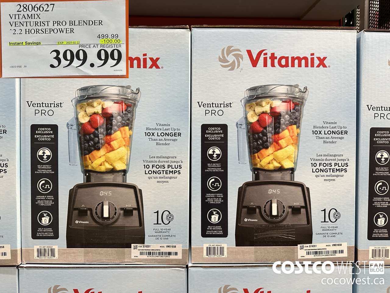 2806627 VITAMIX VENTURIST PRO BLENDER ($100.00 INSTANT SAVINGS EXPIRES ON 2025-02-22) $399.99