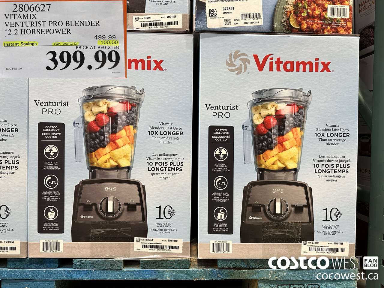 2806627 VITAMIX VENTURIST PRO BLENDER ($100.00 INSTANT SAVINGS EXPIRES ON 2025-02-22) $399.99