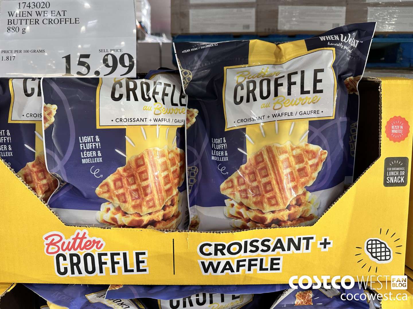1743020 WHEN WE EAT BUTTER CROFFLE 880 g $15.99