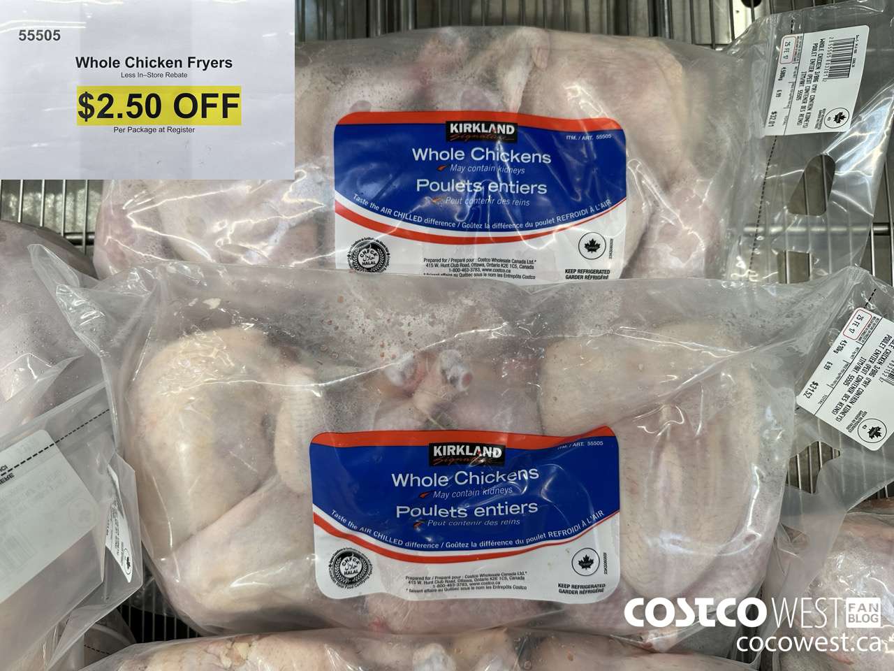 55505 WHOLE CHICKEN FRYERS ($2.50 INSTANT SAVINGS)