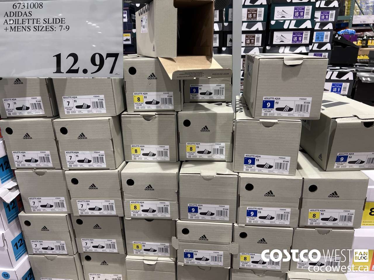 6731008 ADIDAS ADILETTE SLIDE MENS SIZES 7-9 $12.97