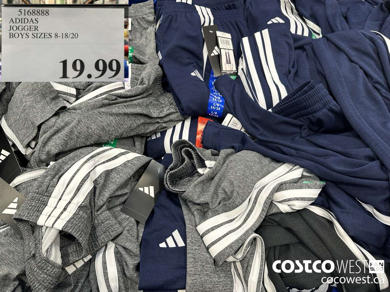 5168888 ADIDAS JOGGER BOYS SIZES 8-18/20 $19.99