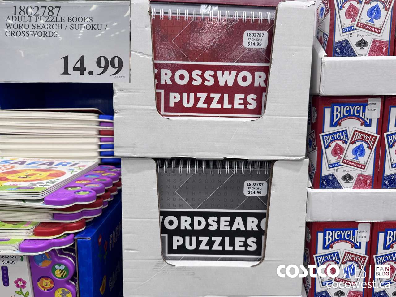 1802787 ADULT PUZZLE BOOKS WORD SEARCH / SUDOKU / CROSSWORD $14.99