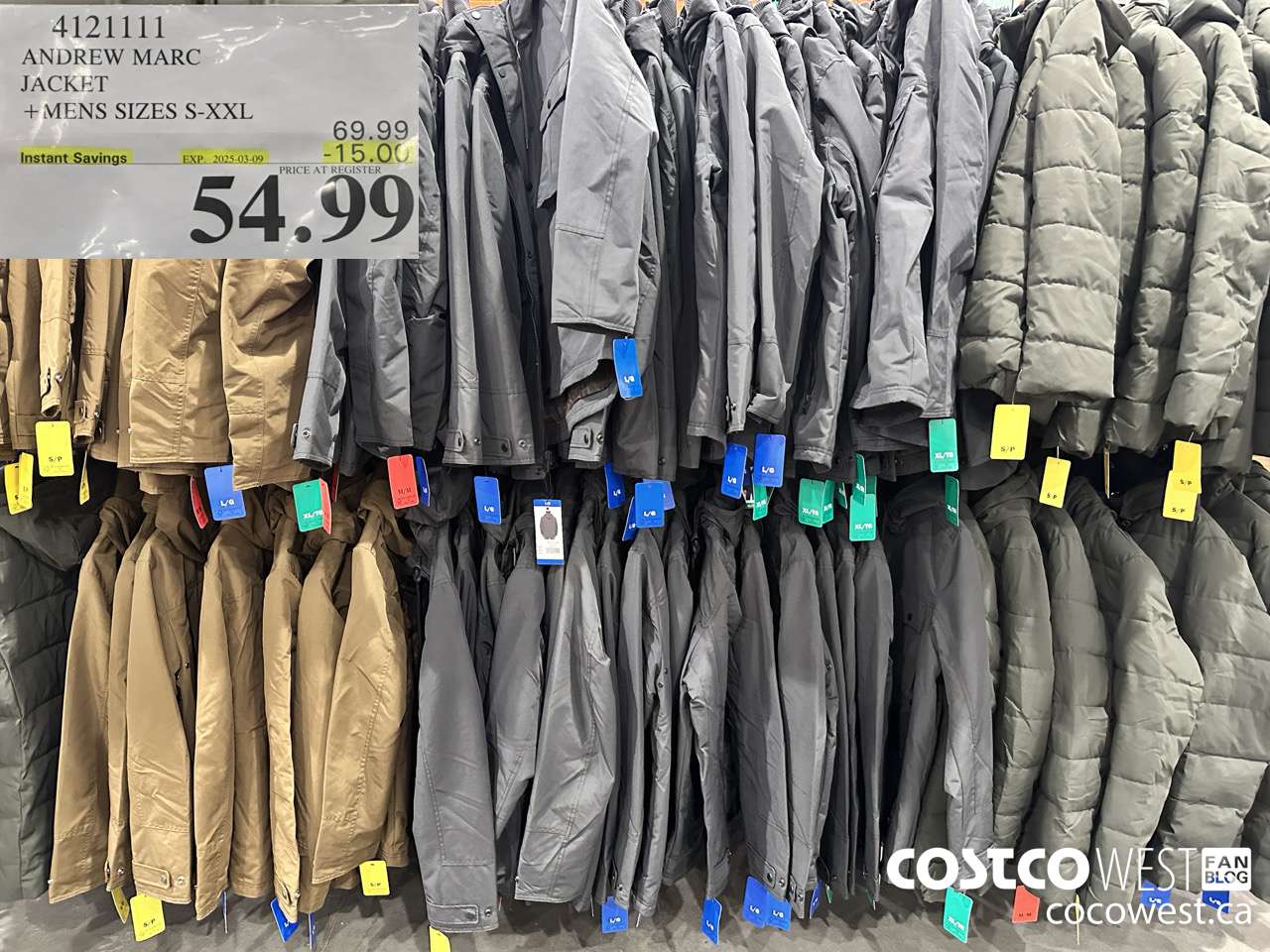 4121111 ANDREW MARC JACKET MENS SIZES S-XXL ($15.00 INSTANT SAVINGS EXPIRES ON 2025-03-09) $54.99