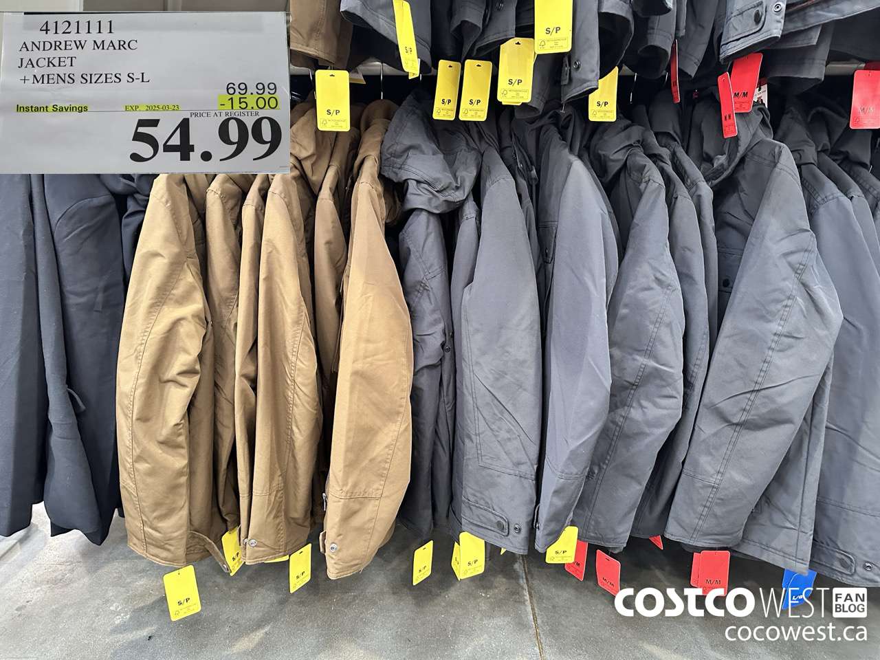 4121111 ANDREW MARC JACKET MENS SIZES S-XXL ($15.00 INSTANT SAVINGS EXPIRES ON 2025-03-23) $54.99