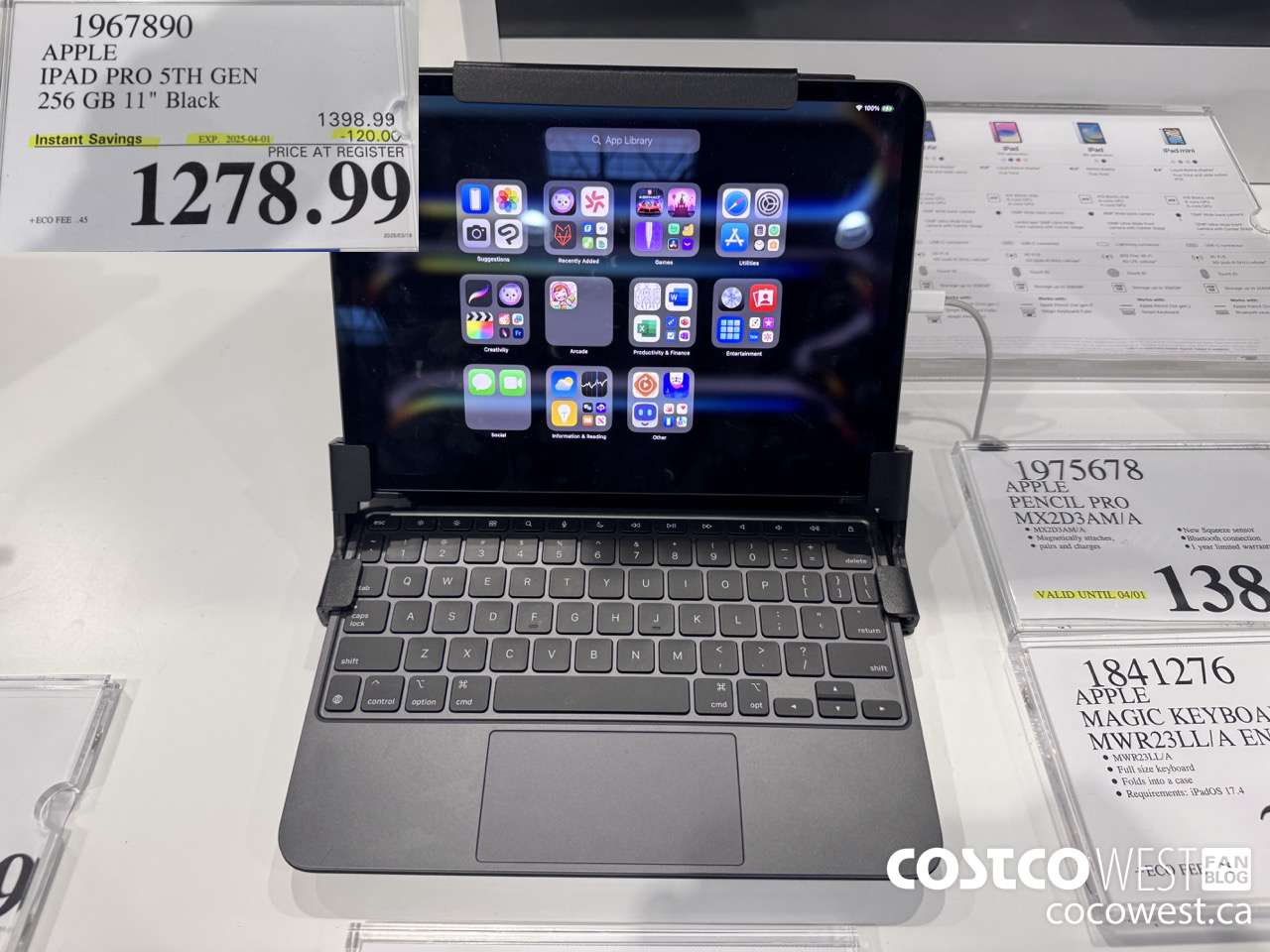 1967890 APPLE IPAD PRO 5TH GEN 256GB 11IN BLACK ($120.00 INSTANT SAVINGS EXPIRES ON 2025-04-01) $1278.99