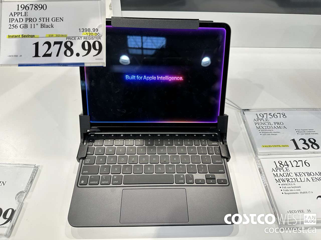 1967890 APPLE IPAD PRO 5TH GEN 256GB 11IN BLACK ($120.00 INSTANT SAVINGS EXPIRES ON 2025-04-01) $1278.99