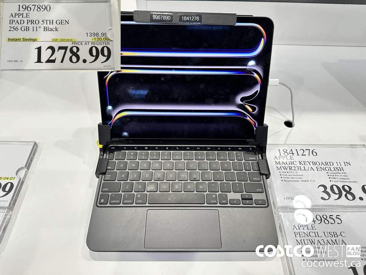 1967890 APPLE IPAD PRO 5TH GEN 256GB 11IN BLACK ($120.00 INSTANT SAVINGS EXPIRES ON 2025-04-01) $1278.99