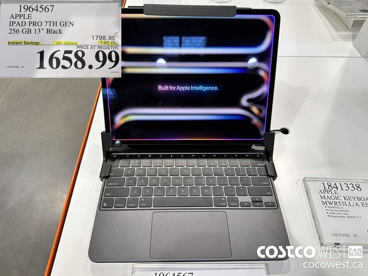 1964567 APPLE IPAD PRO 7TH GEN 256GB 13 IN BLACK ($140.00 INSTANT SAVINGS EXPIRES ON 2025-04-01) $1658.99