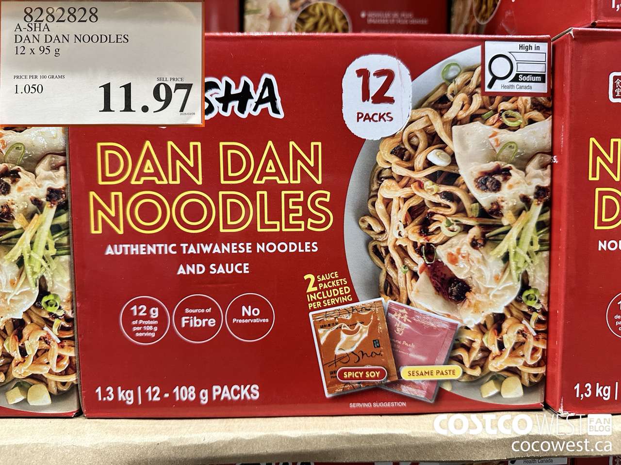 8282828 A-SHA DAN DAN NOODLES 12 X 95G $11.97