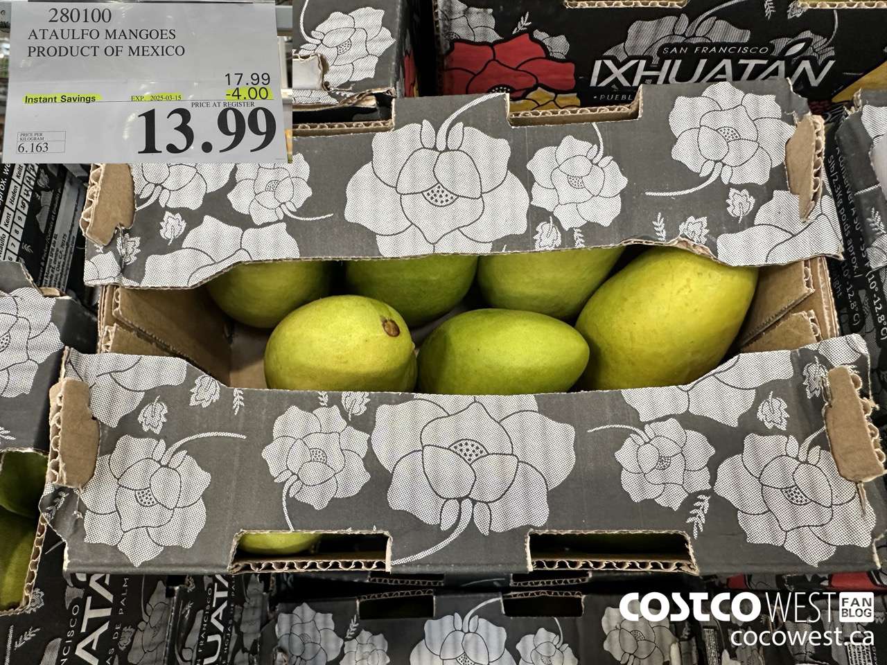 280100 ATAULFO MANGOES PRODUCT OF MEXICO ($4.00 INSTANT SAVINGS EXPIRES ON 2025-03-15) $13.99