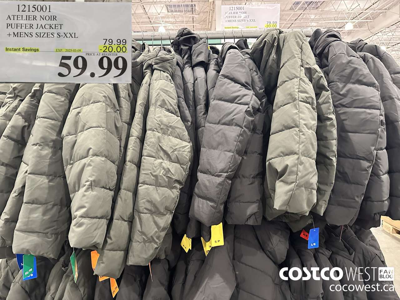 1215001 ATELIER NOIR PUFFER JACKET MENS SIZES S-XXL ($20.00 INSTANT SAVINGS EXPIRES ON 2025-03-09) $59.99