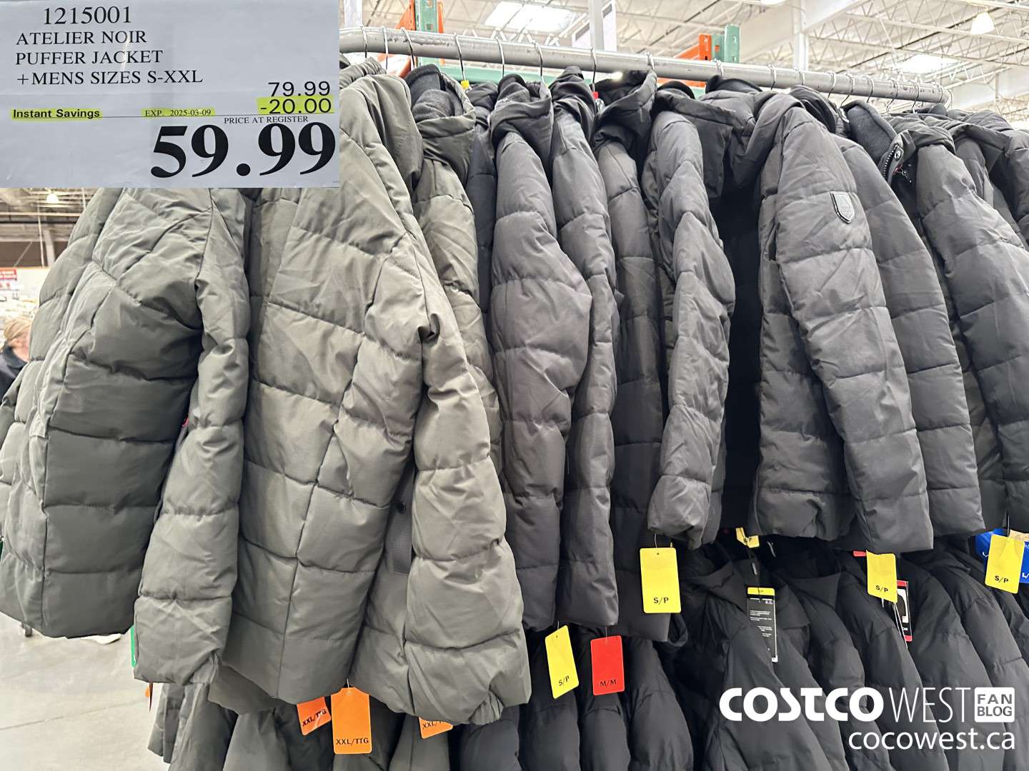 1215001 ATELIER NOIR PUFFER JACKET MENS SIZES S-XXL ($20.00 INSTANT SAVINGS EXPIRES ON 2025-03-09) $59.99