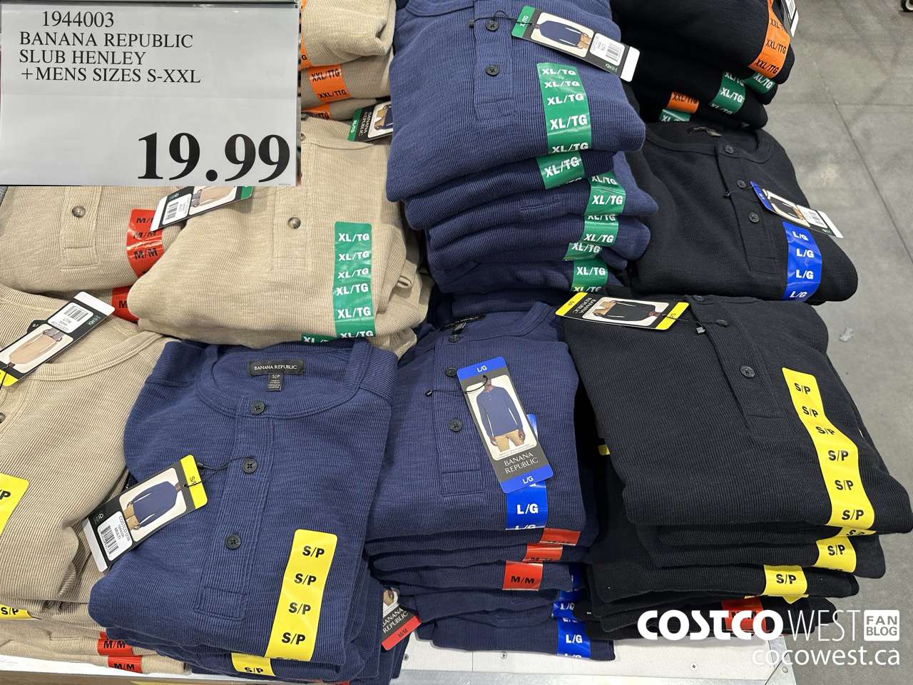 1944003 BANANA REPUBLIC SLUB HENLEY MENS SIZES S-XXL $19.99