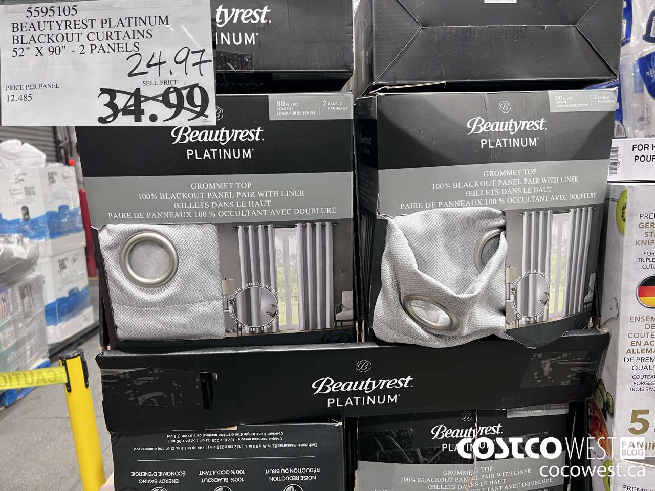 5595105 BEAUTYREST PLATINUM BLACKOUT CURTAINS 52