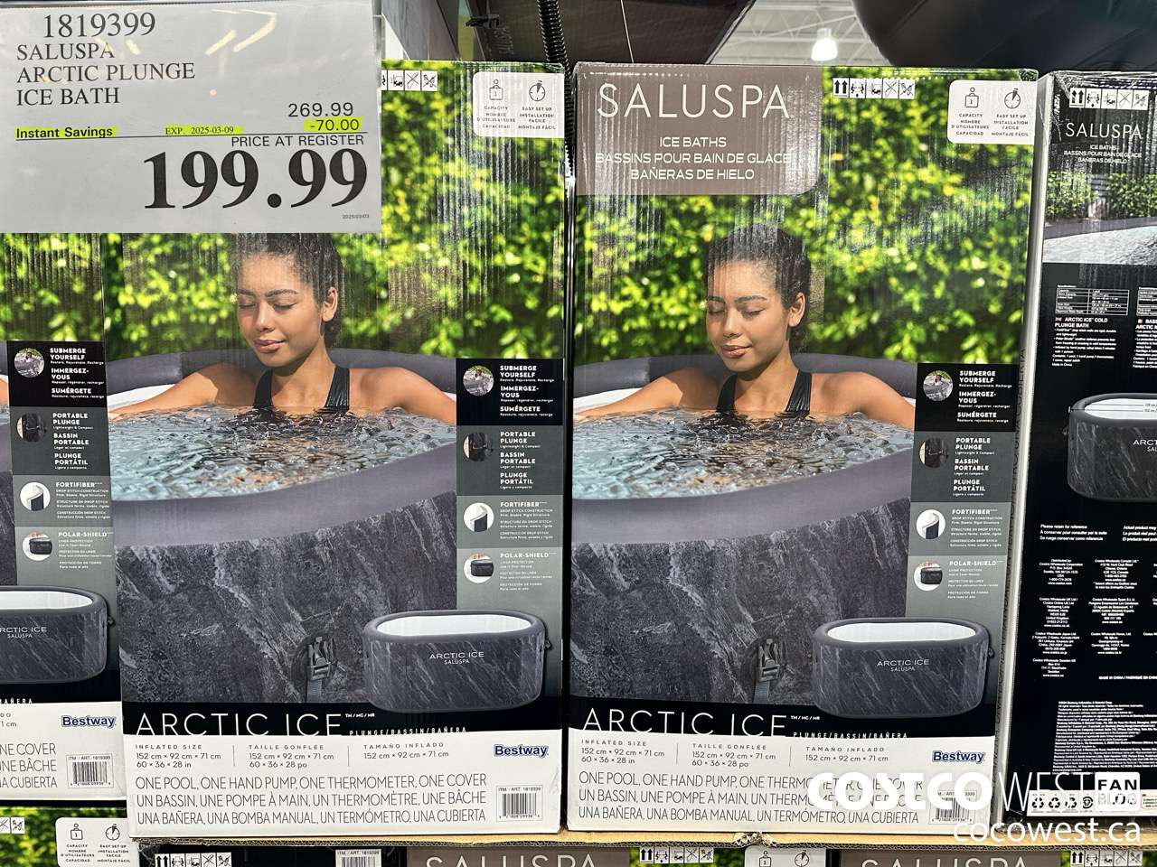 1819399 BESTWAY ARCTIC PLUNGE ICE BATH ($70.00 INSTANT SAVINGS EXPIRES ON 2025-03-09) $199.99