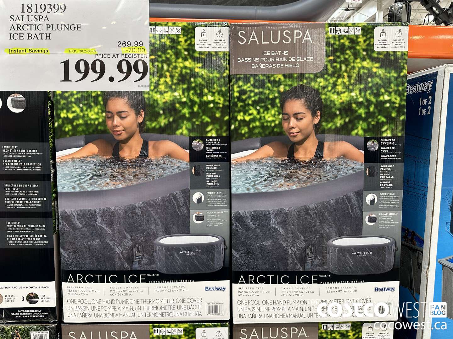 1819399 BESTWAY ARCTIC PLUNGE ICE BATH ($70.00 INSTANT SAVINGS EXPIRES ON 2025-03-09) $199.99