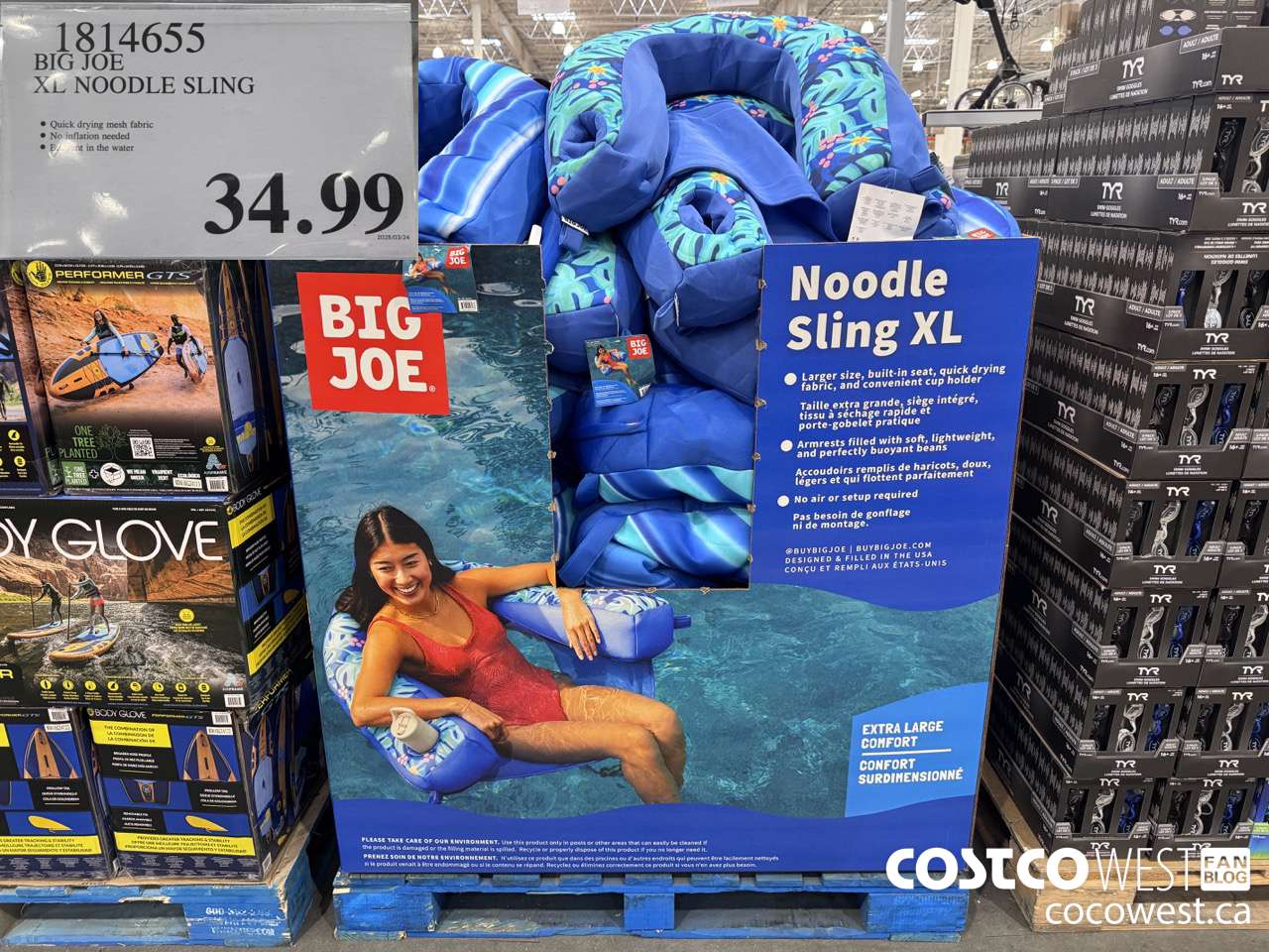 1814655 BIG JOE XL NOODLE SLING $34.99