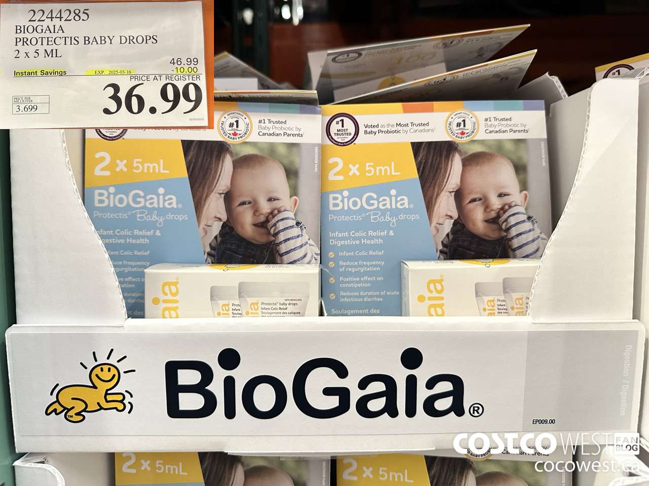 2244285 BIOGAIA PROTECTIS BABY DROPS 2 X 5 ML ($10.00 INSTANT SAVINGS EXPIRES ON 2025-03-16) $36.99