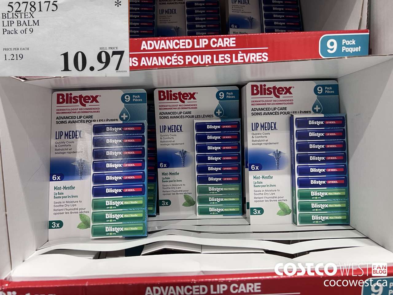 5278175 BLISTEX LIP BALM PACK OF 9 $10.97