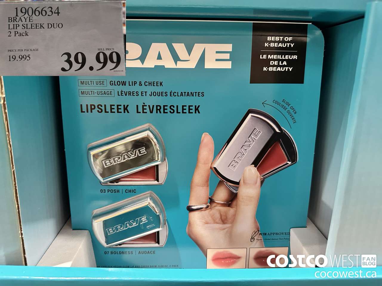 1906634 BRAYE LIP SLEEK DUO 2 PACK $39.99