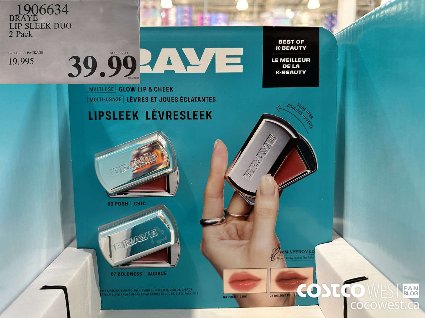 1906634 BRAYE LIP SLEEK DUO 2 PACK $39.99