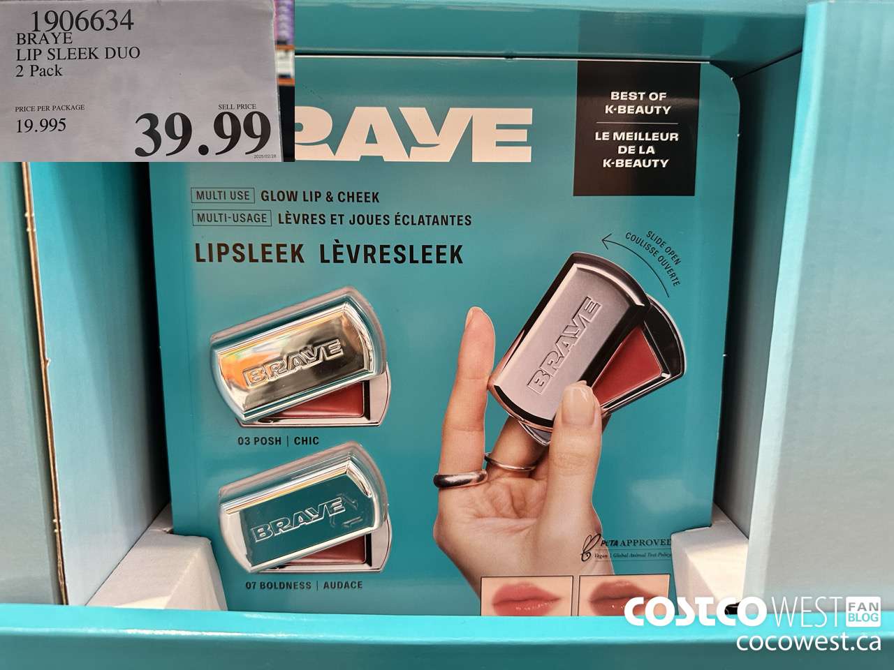 1906634 BRAYE LIP SLEEK DUO 2 PACK $39.99