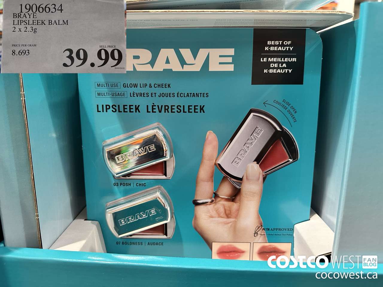 1906634 BRAYE LIP SLEEK DUO 2 PACK $39.99