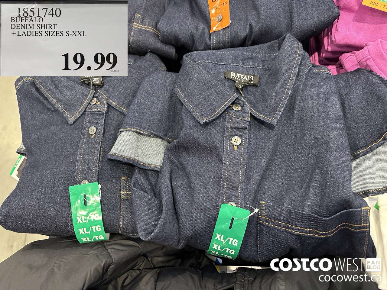 1851740 BUFFALO DEMIN SHIRT LADIES SIZES S-XXL $19.99
