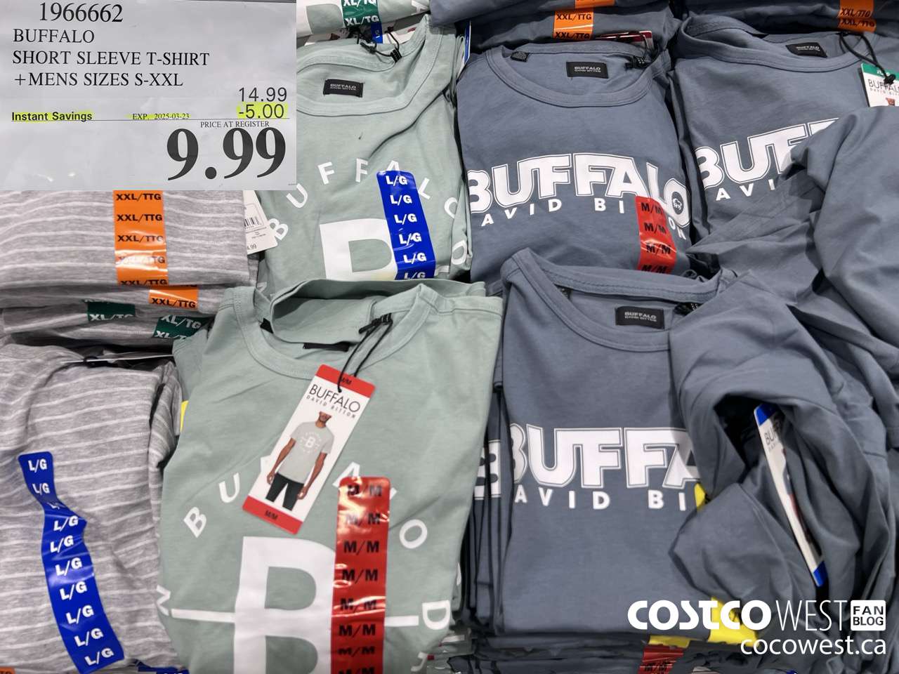 1966662 BUFFALO SHORT SLEEVE T-SHIRT MENS SIZES S-XXL ($5.00 INSTANT SAVINGS EXPIRES ON 2025-03-23) $9.99