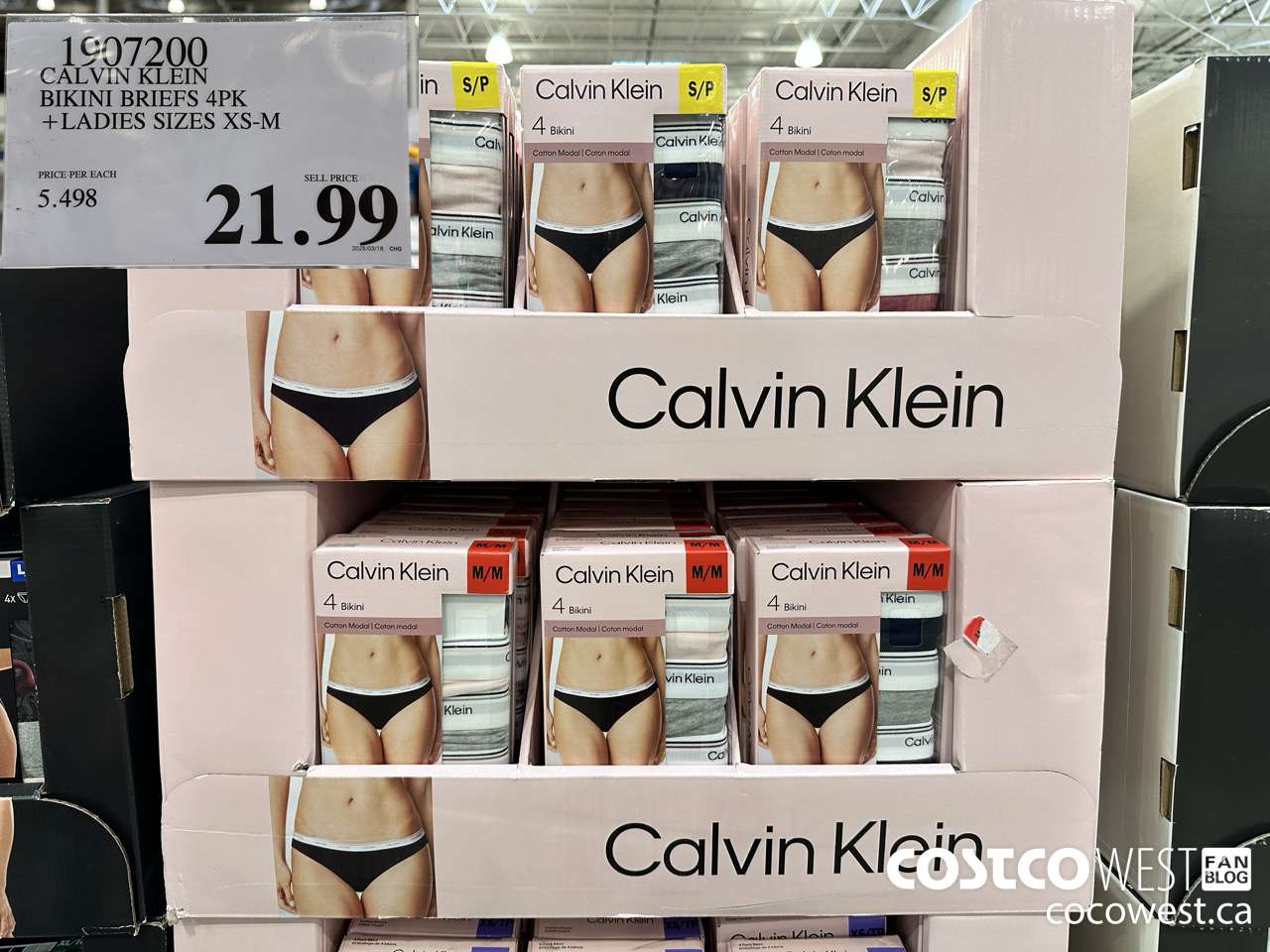 1907200 CALVIN KLEIN BIKINI BRIEFS 4PK LADIES SIZES XS-M $21.99