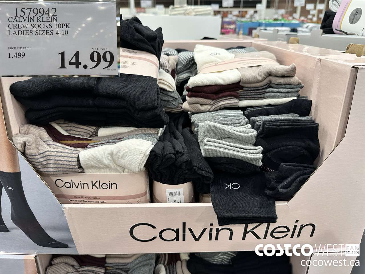 1579942 CALVIN KLEIN CREW SOCK 10PK LADIES SIZES 4-10 $14.99