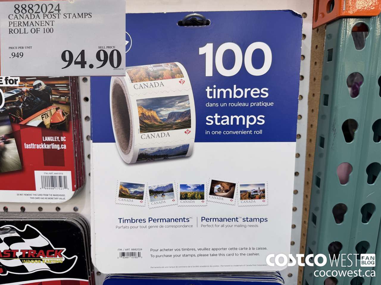 8882024 CANADA POST STAMPS PERMANENT ROLL OF 100 $94.90