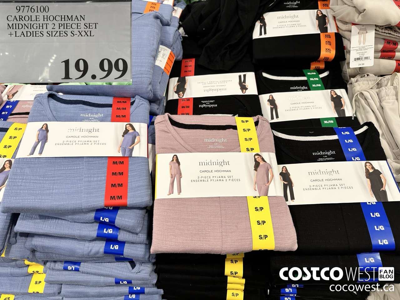 9776100 CAROLE HOCHMAN MIDNIGHT 2 PIECE SET LADIES SIZES S-XXL $19.99