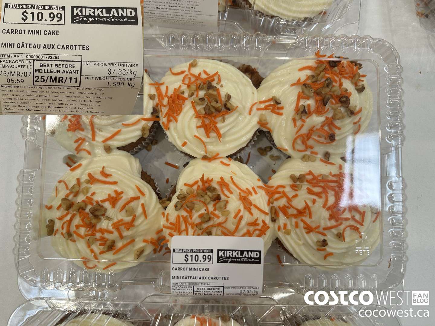 1792264 CARROT MINI CAKE $10.99