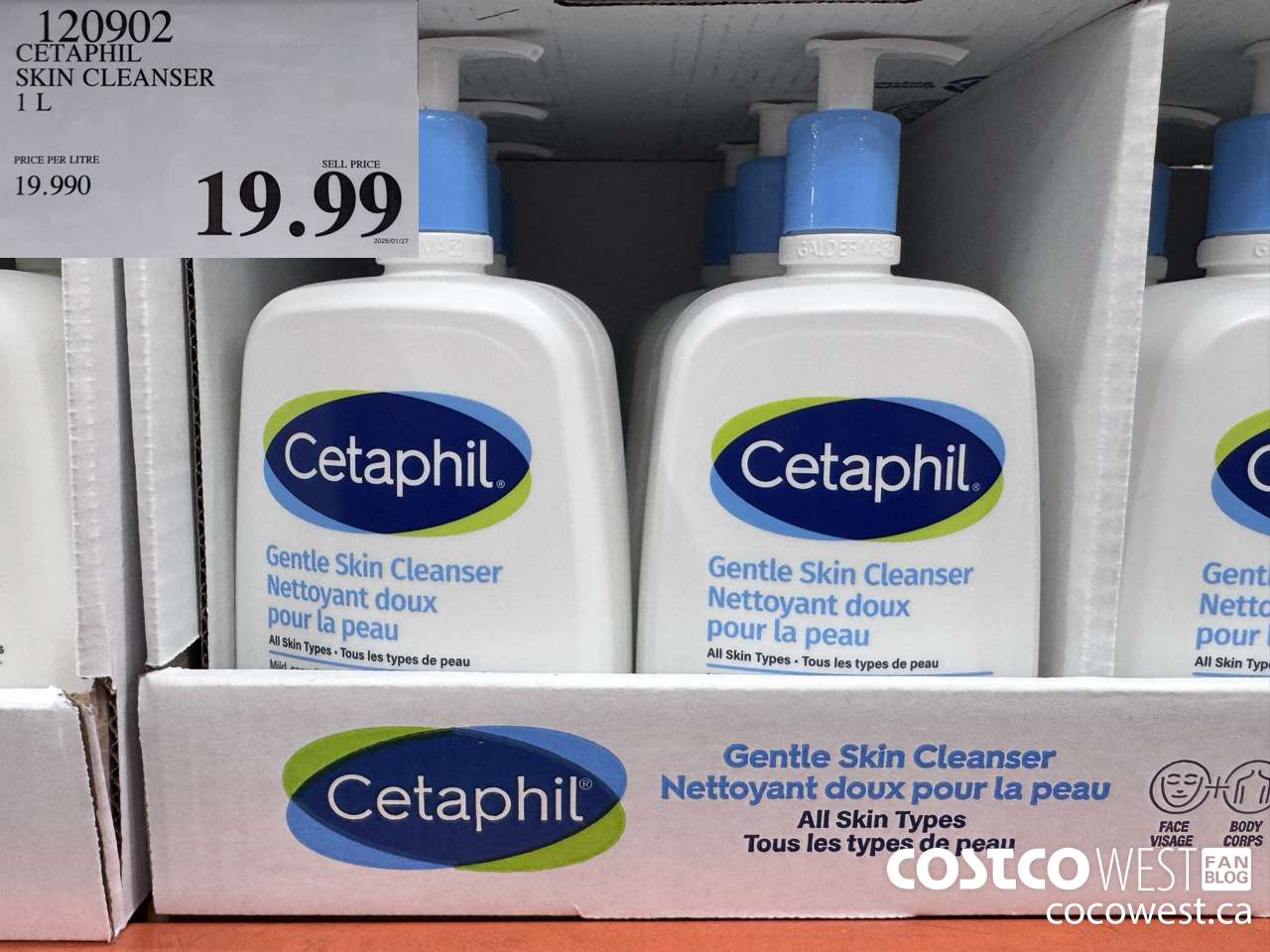 120902 CETAPHIL SKIN CLEANSER 1L $19.99