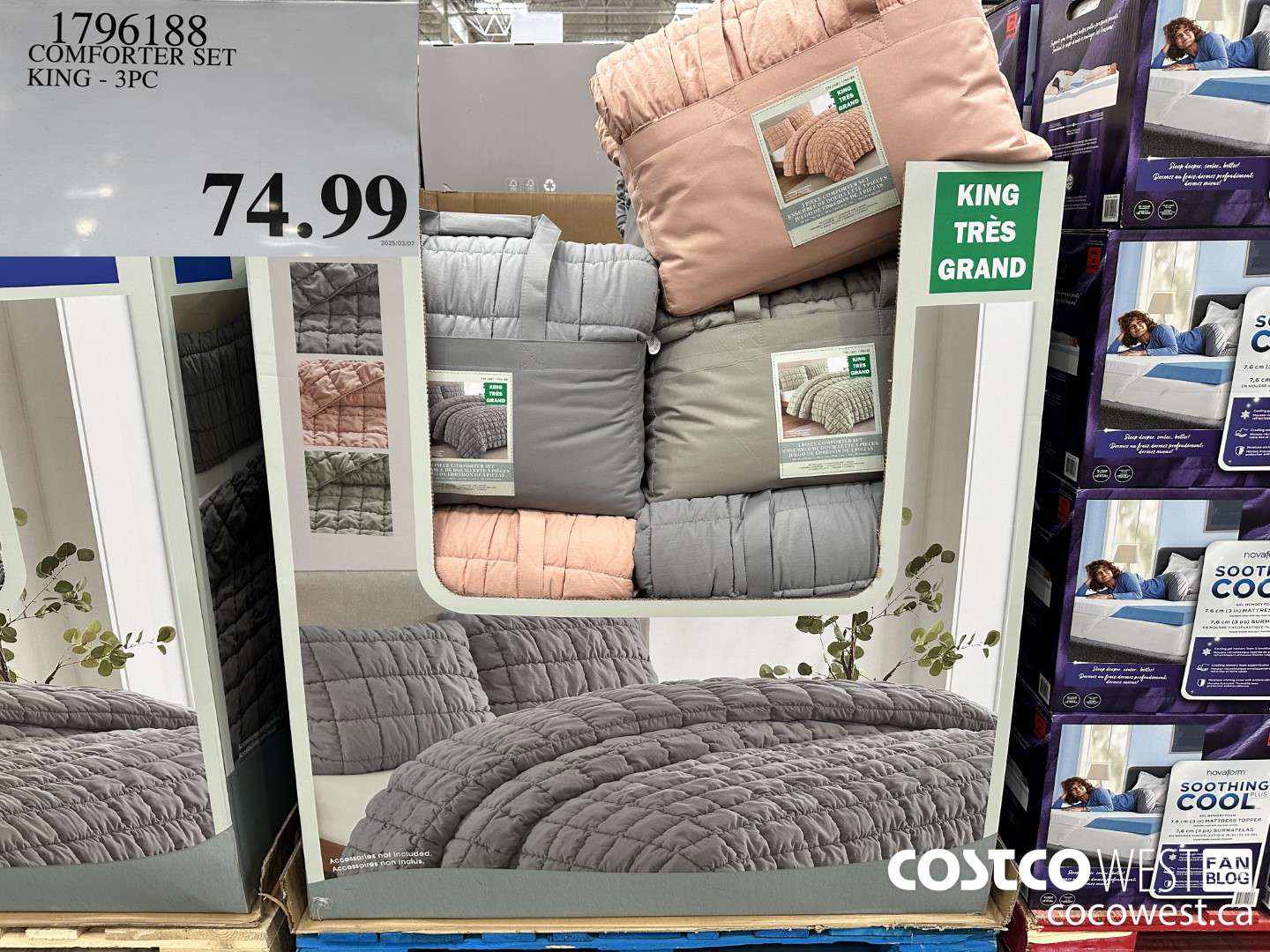 1796188 COMFORTER SET KING - 3PC  $74.99