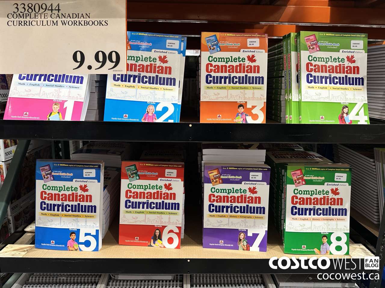 3380944 COMPLETE CANADIAN CURRICULUM WORKBOOKS $9.99