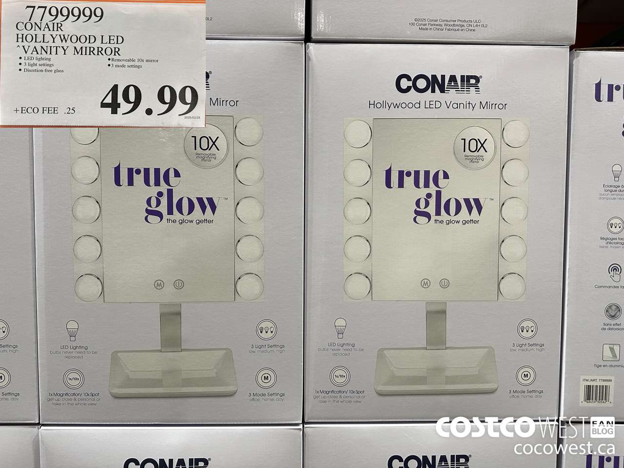 7799999 CONAIR HOLLYWOOD LED VANITY MIRROR $49.99
