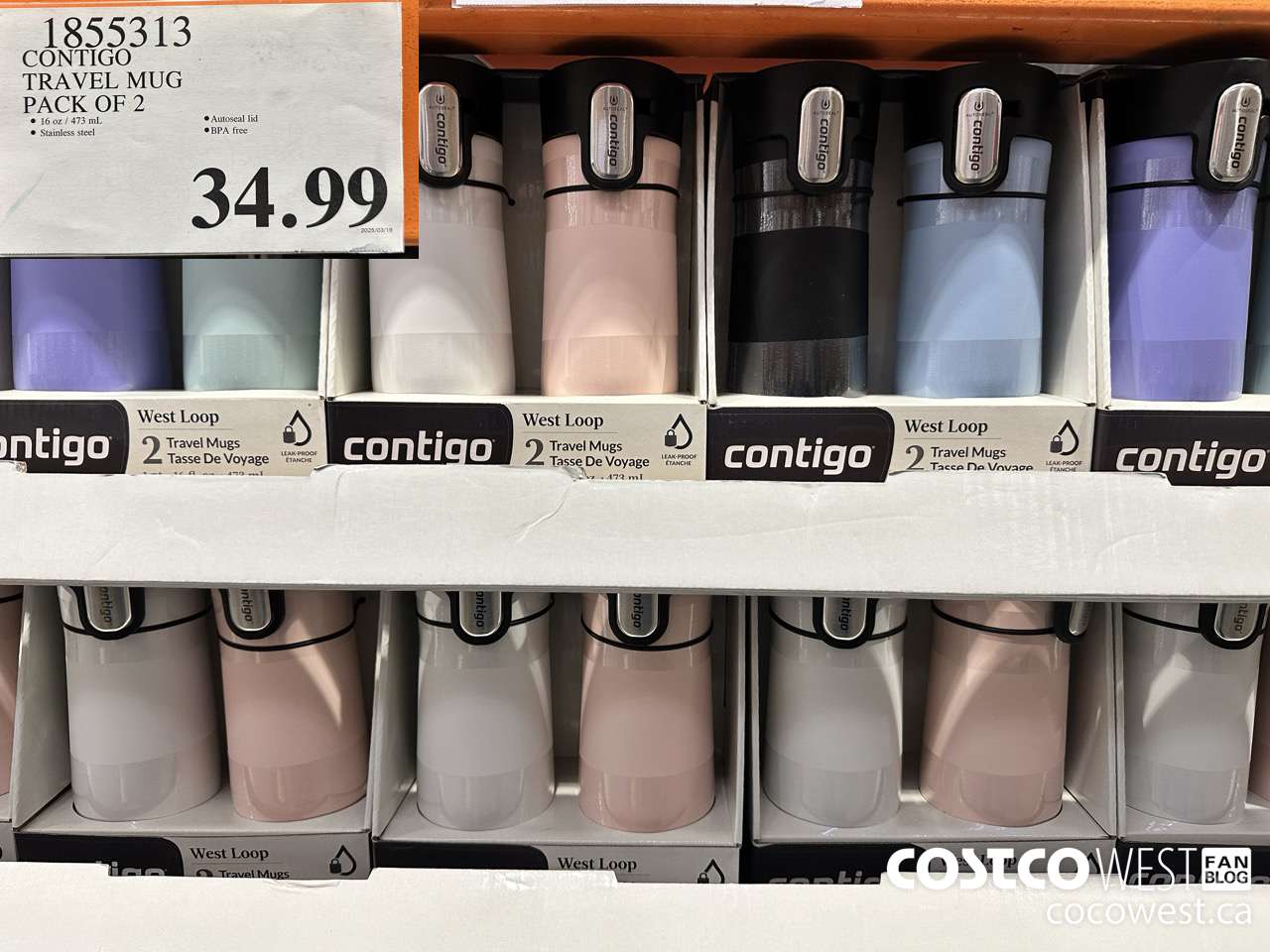1855313 CONTIGO TRAVEL MUG PACK OF 2 $34.99