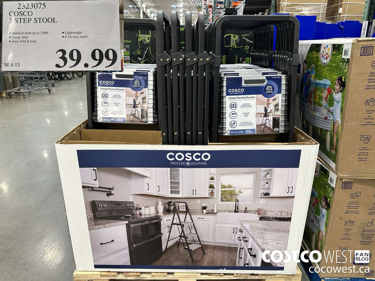 2323075 COSCO 3 STEP STOOL $39.99