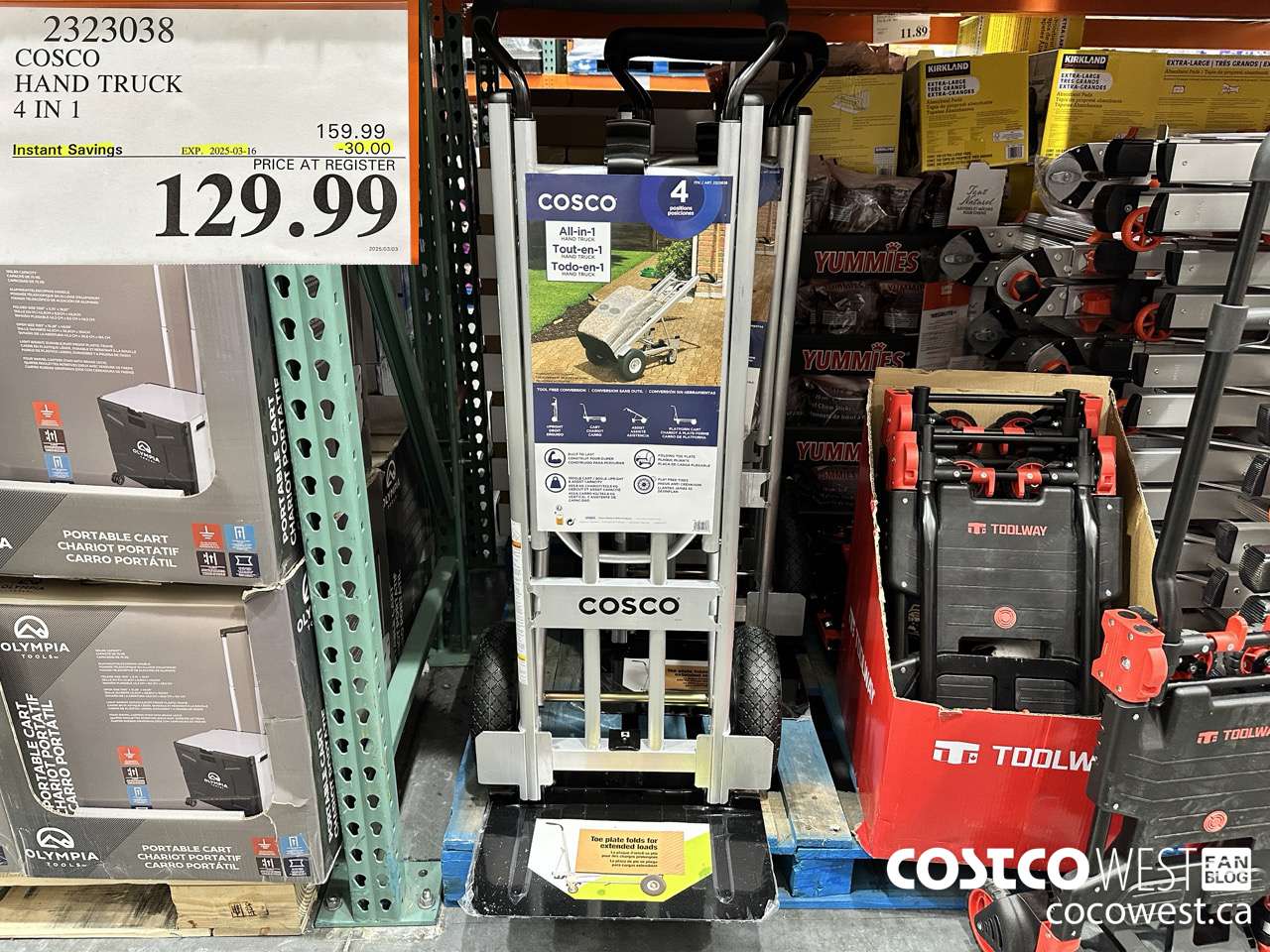 2323038 COSCO HAND TRUCK 4 IN 1 ($30.00 INSTANT SAVINGS EXPIRES ON 2025-03-16) $129.99