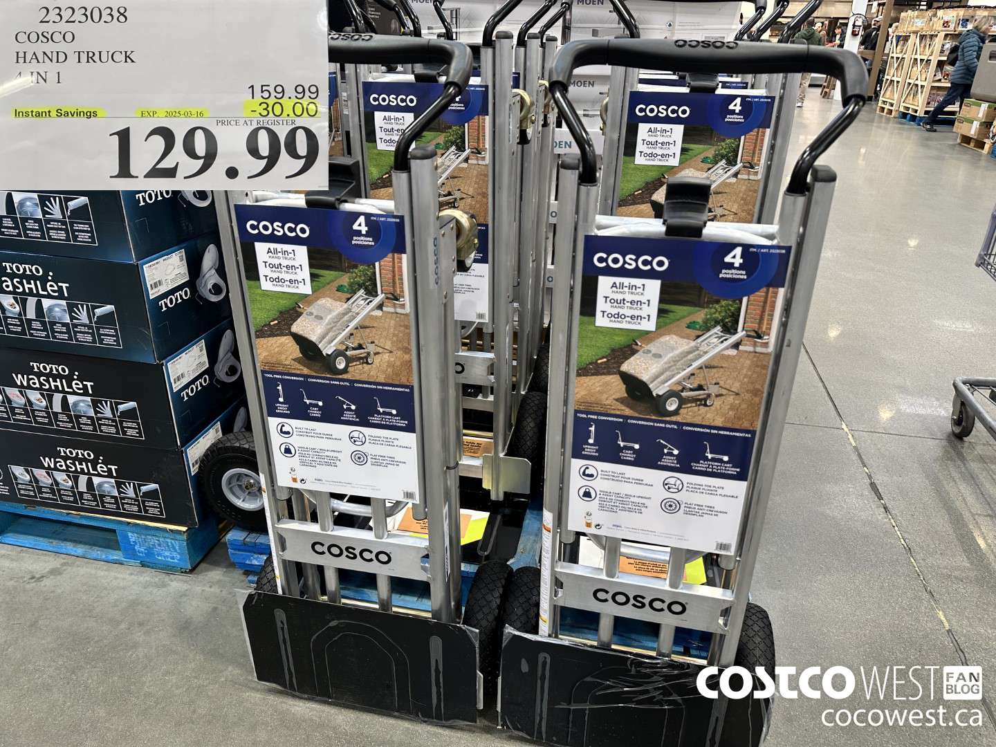 2323038 COSCO HAND TRUCK 4 IN 1 ($30.00 INSTANT SAVINGS EXPIRES ON 2025-03-16) $129.99